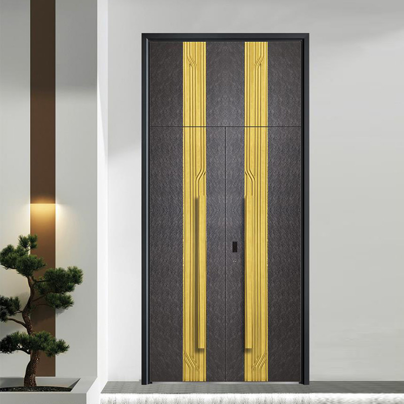 全鋁不銹鋼精雕裝甲門